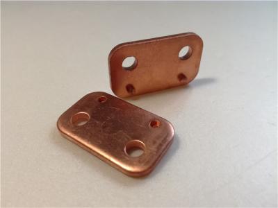 O cobre puro etiqueta o metal que carimba as peças, dados progressivos da chapa metálica da placa 