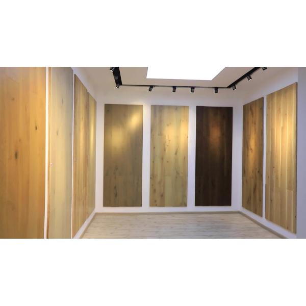 20 Colors Wire Brushed Oak Engineered Hardwood Flooring 18mm Thickness