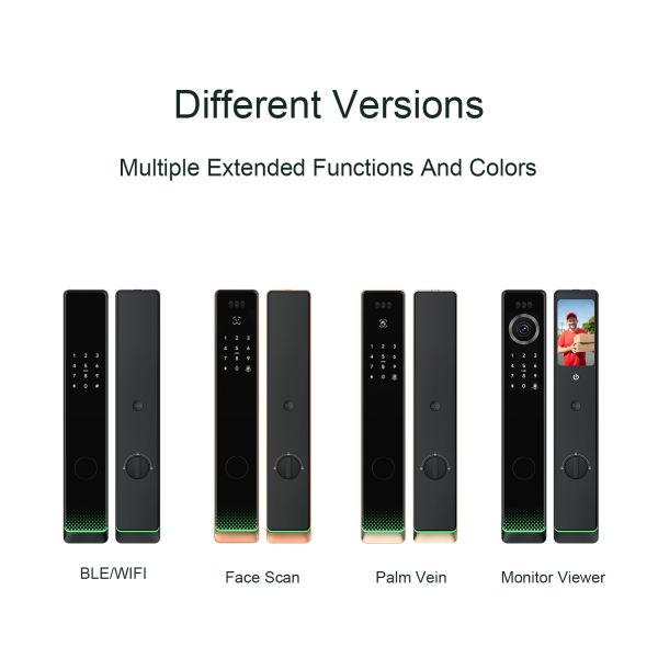 Liliwise Automatic Electric Smart Door Locks Waterproof Outdoor Fingerprint Keyless Ttlock Tuya Smart Lock  With Wifi