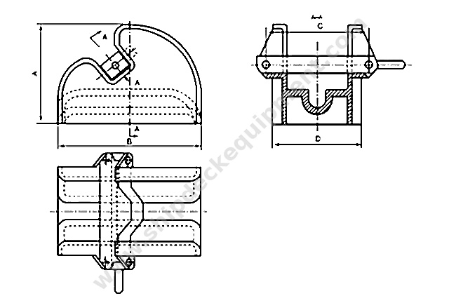 Cast Steel Bar Type Anchor Chain Stopper for Ships | JIS F 2015