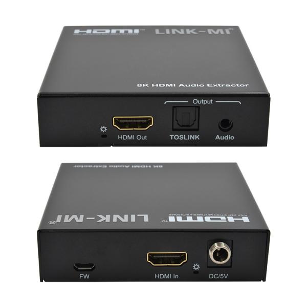 Audio Extractor HDMI 2.1 Audio Splitter 4k Support 8K 60Hz YUV4:2:0 CEC