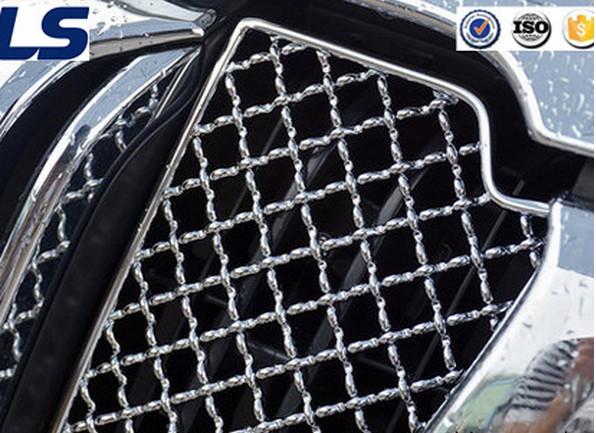 Car Stainess Still Mesh Grille Insect Nets for Toyota Prado Fj150 2014