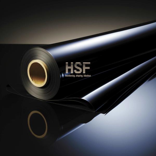 Прозрачные пленки ПЭТ с линейкой 75um черного флуоросиликона