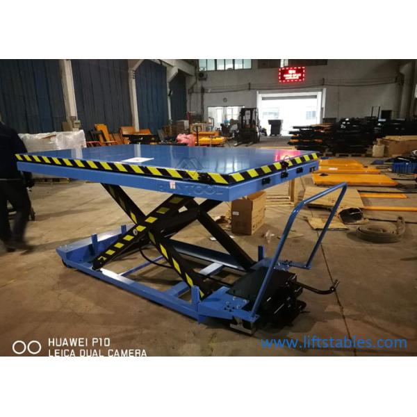 Небольшая ручная таблица подъема одиночная Scissor таблица подъема 2350x1300mm ножного насоса низкопрофильного роторная гидравлическая