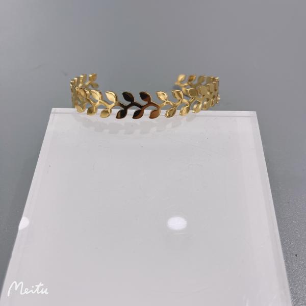 Olive Leaf Cuff Bracelet For Lady