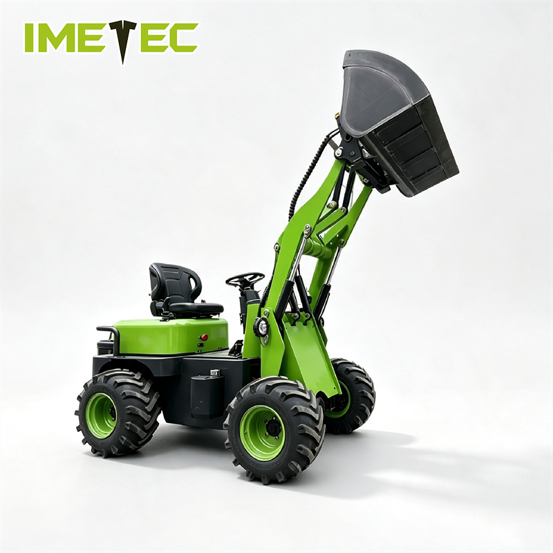 Compact All Terrain Electric Telescopic Forklift Loader For Feed Transportation And Manure Cleaning
