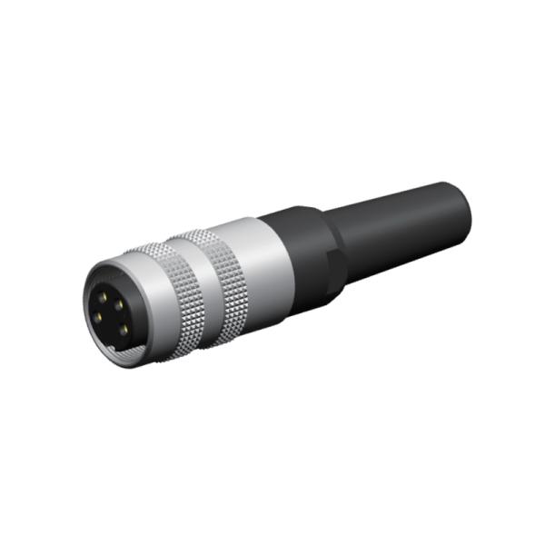 Разъем-розетка контактного разъема PA66 IP67 M16 8 прямая мужская для войск