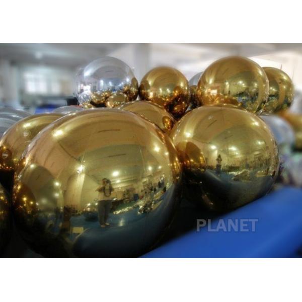 Fireproof 1.5m , 2m , 3m Inflatable Mirror Ball For Advertising Activity