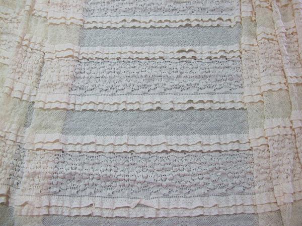 Multilayer Bridal Stretch Lace Trim Fabric Eco Friendly 50’’- 52’’ CY-LW0182