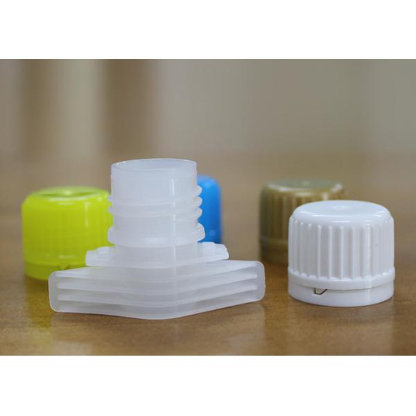 Convenient Rotation Plastic Spout Caps , 23mm HDPE Food Grade Baby Food Pouch Cover