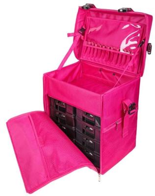 Durable Stackable Makeup Vanity Case , Professional Makeup Cases On Wheels