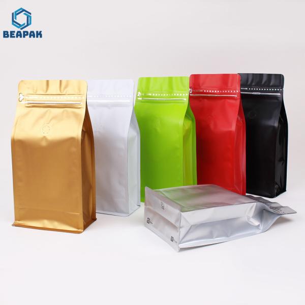 Laminated Eight Side Seal Valve Zipper Drip Coffee Filter Bag