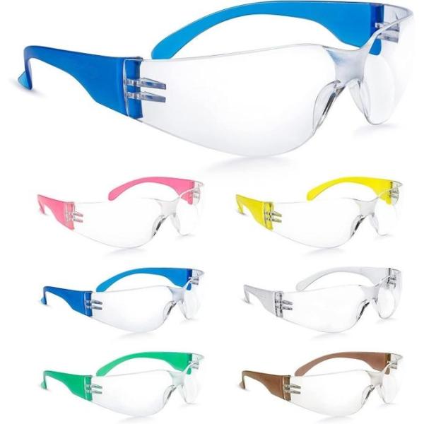 Scratch Resistant UV 400 Protection Lightweight Polycarbonate Safety Glasses for