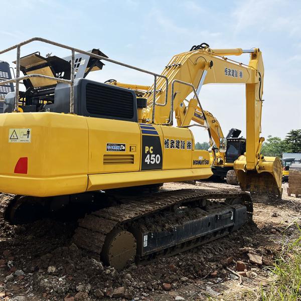 Large Used Komatsu Excavators PC450-8 45Ton Earthmoving Equipment