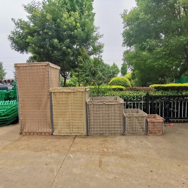 Resistance Square Gabion Mesh Made of Sand-Filled Stone for Explosion-Proof Enclosure