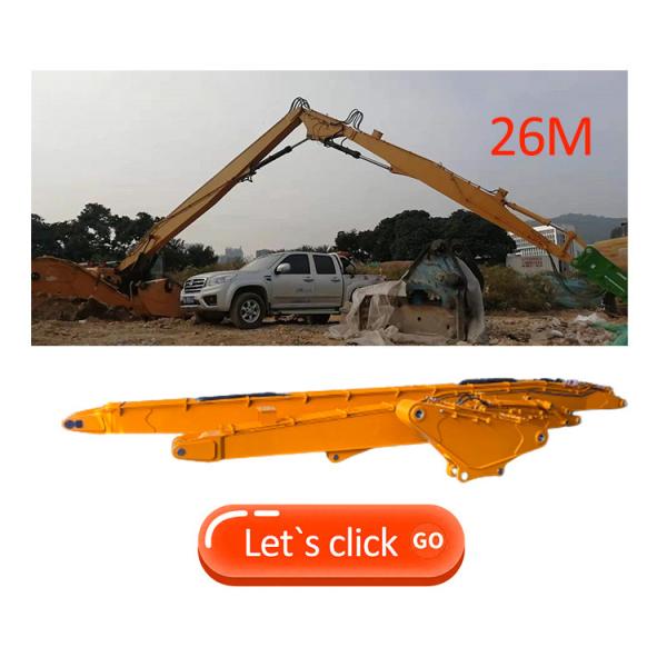 Long Boom Arm Excavator For Demolition Work With 22T Bucket Cylinder And Breaker