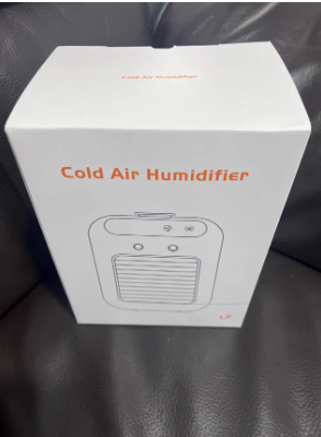 Desktop Mini Air Condition Fan with Water Cooling and Night Light Net Weight 700g