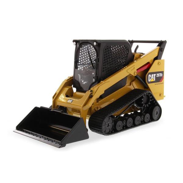 1:16 Scale Diecast Metal  297D2 Skid Steer Loader Model with Movable Loader Arms