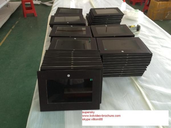 Four Color Printed Video In Print Brochure , Greeting Card With Video Screen