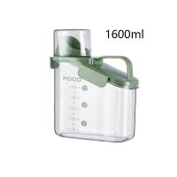 Containers de cereais Armazenamento Empilhável Containers de almoço de plástico ecológico 1600ML Verde