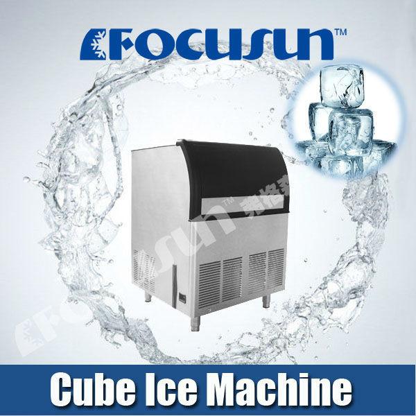 Máquina de fabricação de gelo de cubos comerciais com material de aço inoxidável durável