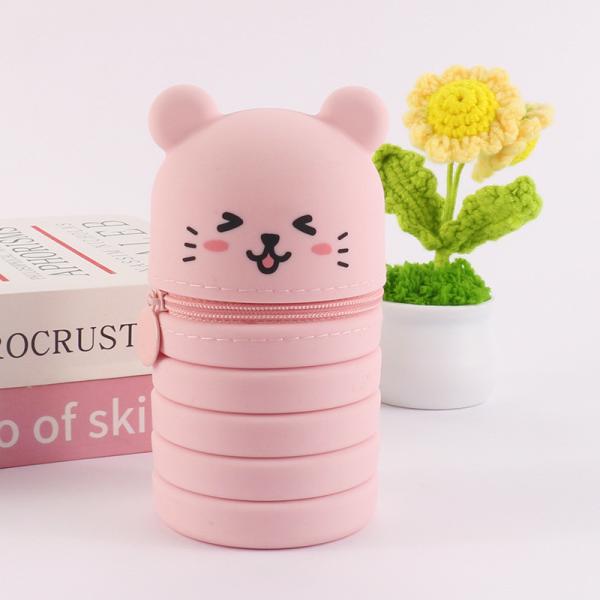 Свертываемый силиконовый карандаш, легко очищаемый, водонепроницаемый