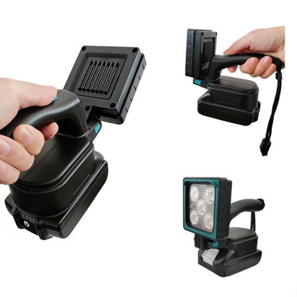 25W Compact Handheld 18V Makita Battery Work Light With Handle For Inspection