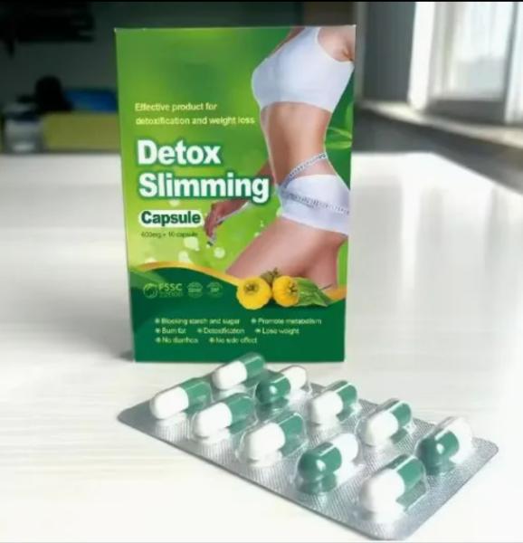 Detox Slimming Capsules Supplement for Weight Loss and Detox Boosts Metabolism Enhances Energy

