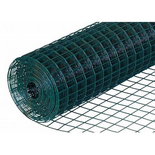 緑ポリ塩化ビニールは50mmx100mm 3ftの庭によって溶接された金網の網に塗った