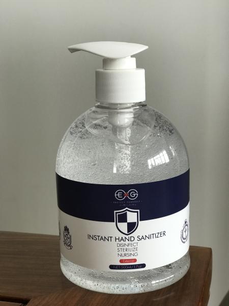 Portable Mini Silver Ion Hand Sanitizer Disposable Waterless Antibacterial Gel 500ml