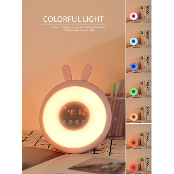 Cute Animal Led Night Clock 1200mAh Battery CE ROHS approval