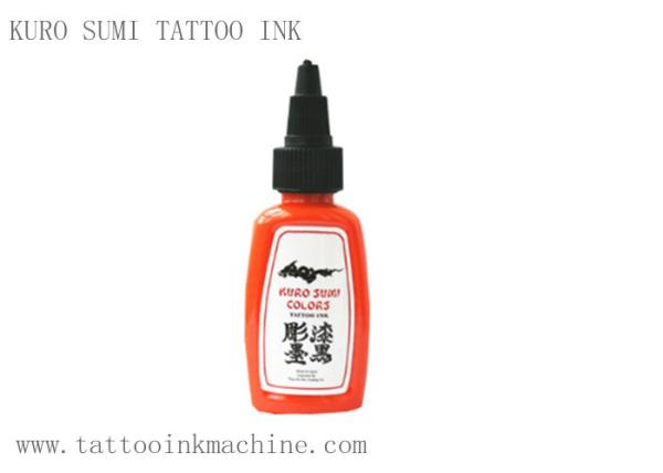 Orange Color Eternal Tattoo Ink Kuro Sumi OEM For Body Tattooing