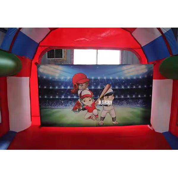 Age Range 14 Years up Inflatable Baseball Batting Cage Shooting Game with Speed Pitch