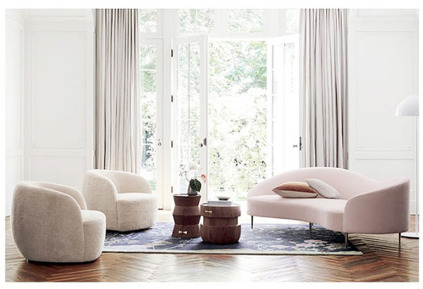 Apartamento seccional del chalet de Sofa Nordic Modern For Hotel de la sala de estar de la base del oro