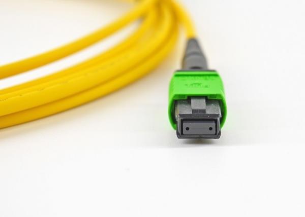 8F MPO fêmea ao cabo de remendo do cabo de fibra ótica de MPO com cabo de G657A1/LSZH