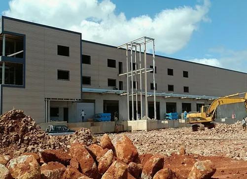 Light Steel Structure for Mauritius Prefabricated Fabrication Factory Construction Storage Warehouse