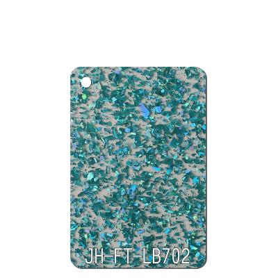 Purple 3mm Glitter Acrylic Sheet Custom Cutting PMMA Perspex Plastic