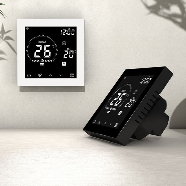 Indoor Digital Air Conditioning Smart Wifi Thermostat Wall Mounting With RS485 Modbus