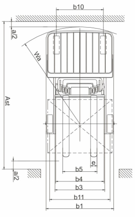 Seated Type 1 Ton Electric Reach Fork Truck Counterbalanced For Warehouses