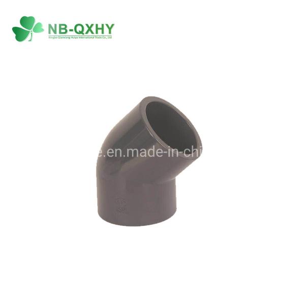 Glue Connection White and Blue Pn16 PVC Pressure Fitting for Plastic Pipe Accessories