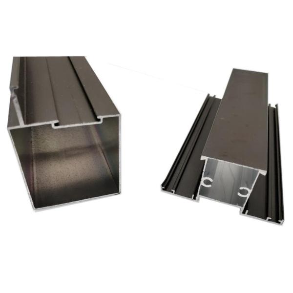 6005 Solar Powder Coated Aluminum Profile Section windproof