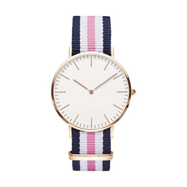 ODM Women Quartz Wrist Watch 5ATM Waterproof Nylon Band Watch