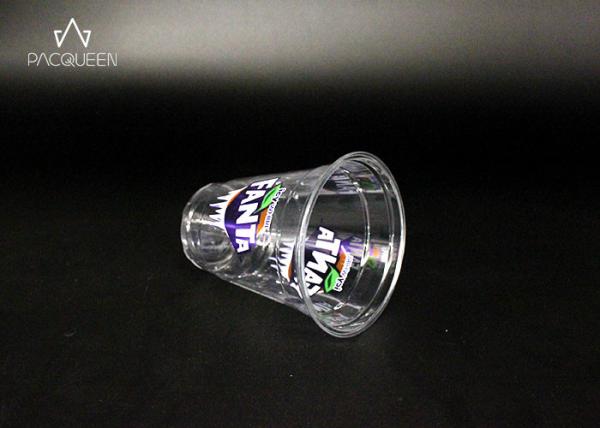 Custom Branding Clear Plastic Cups , Pet Plastic Cups Eco Friendly