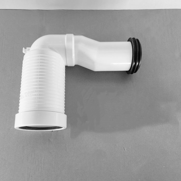 General Enhanced Floor-Standing Drainage Polyvinyl Chloride / Polypropylene Material Toilet Elbow With Question Mark Drain Pipe