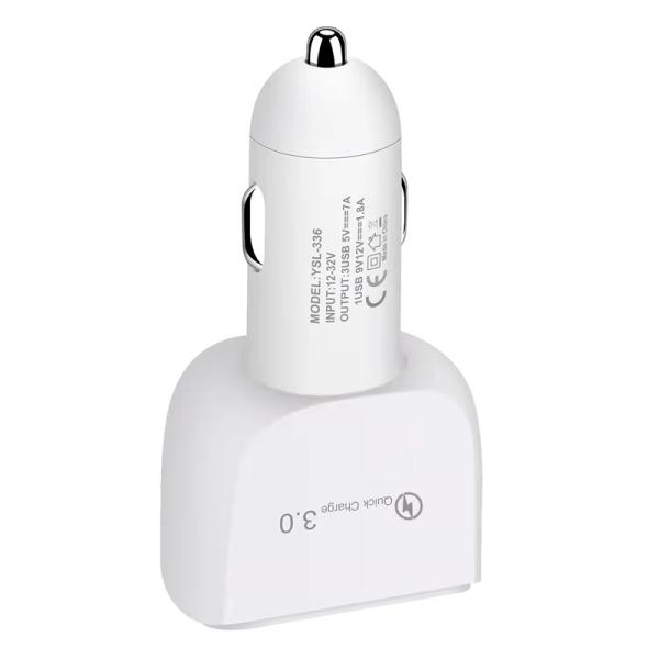 3 Ports USB Car Charger QC3.0 5V 7A 12V 1.8A For Mobile Phone