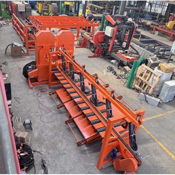 Industrial Sawmills Twin Bandsaw Production Line Wood Product Processing Line