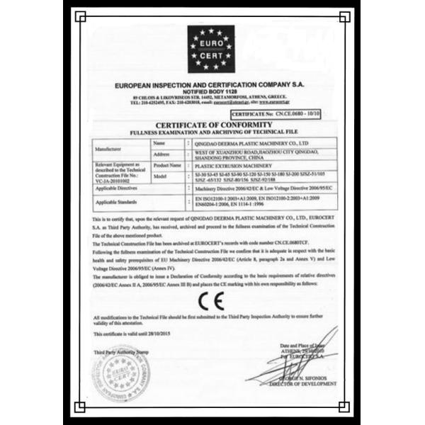 SJ90/30 PPR Pipe Extruder 160mm - 250mm PPR Pipe Extrusion Machine For Drain Pipe