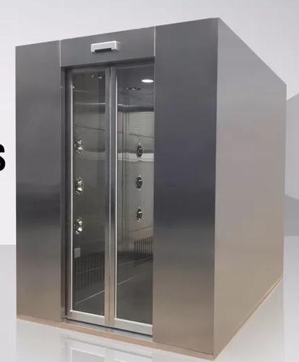 Túnel do chuveiro de ar do quarto desinfetado de 4 pessoas com a porta deslizada para a indústria aeroespacial