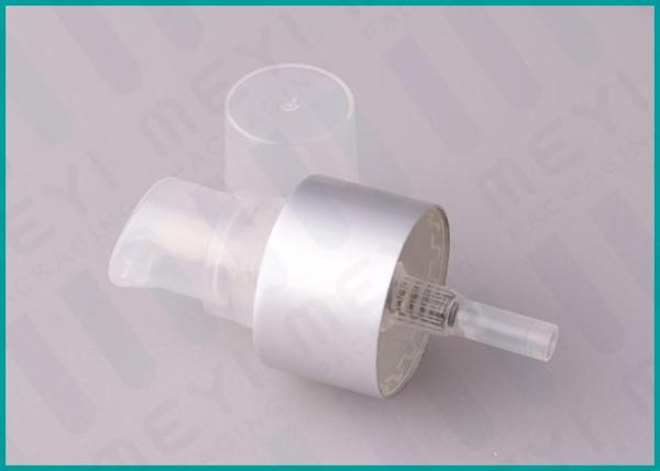 15mm - 24mm Makeup Foundation Pump Dispenser With Silver Aluminum Sheathed