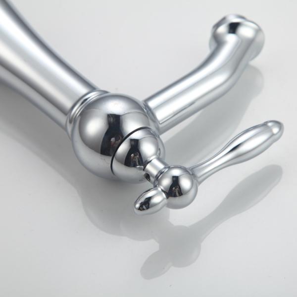 Установленный палубой Faucet таза мытья рукоятки рычага Faucet раковины сосуда Bathroom SUS304
